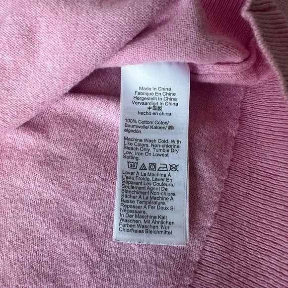 J. Crew Women’s Light Pink Collared V-Neck Pullover Sweater - Picture 7 of 9